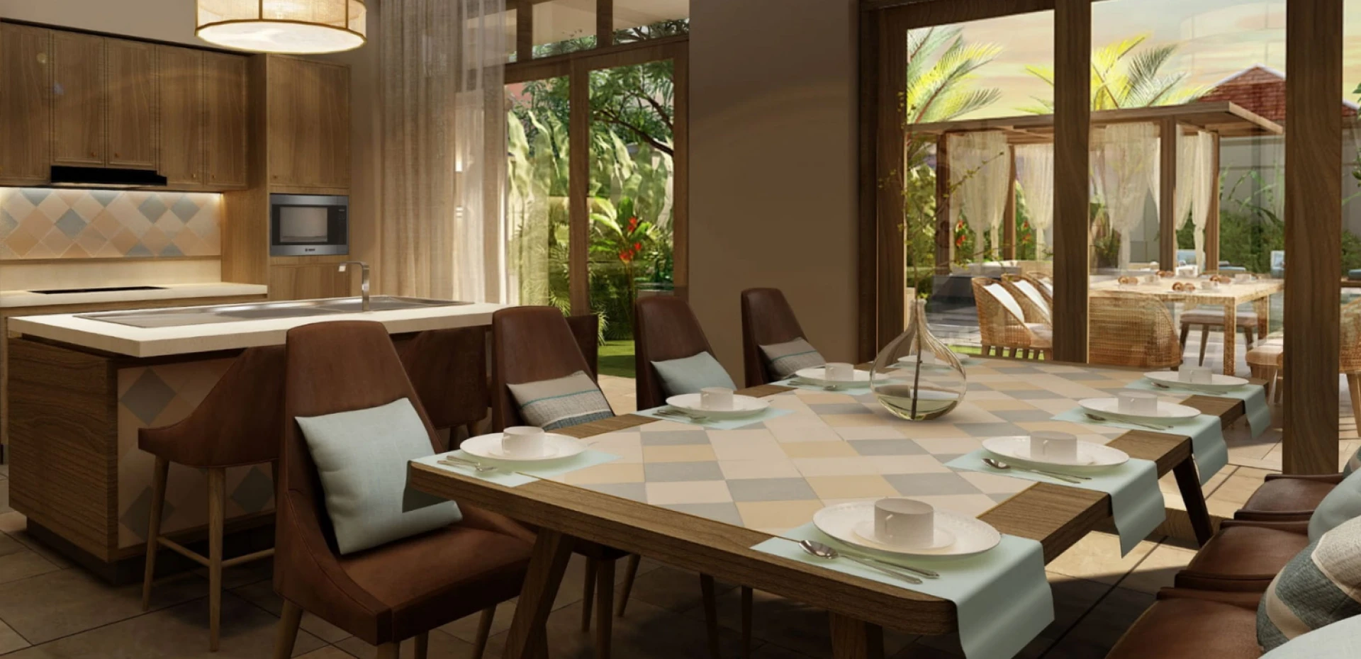 Hình ảnh phối cảnh biệt thự 4 phòng ngủ tại dự án Fusion Resort & Villas Đà Nẵng