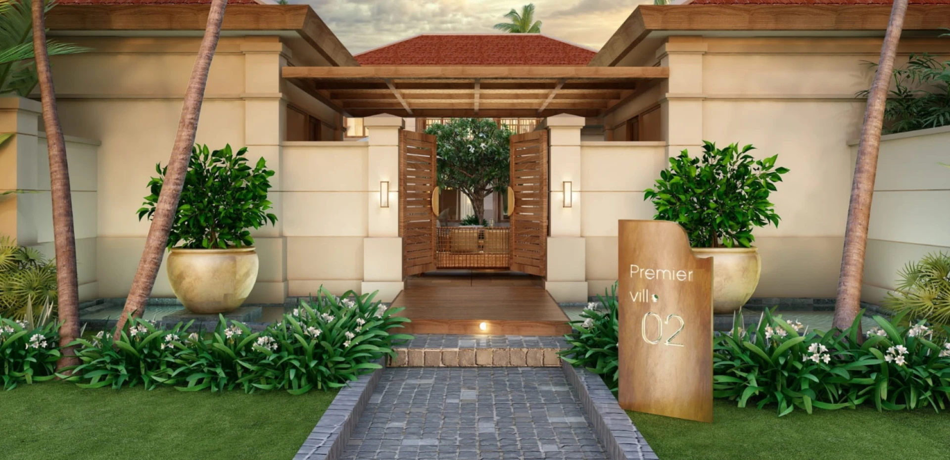 Hình ảnh phối cảnh biệt thự 4 phòng ngủ tại dự án Fusion Resort & Villas Đà Nẵng