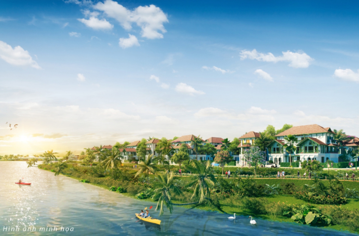 Phối cảnh không gian sống bên trong khu đô thị Sunneva Island Đà Nẵng