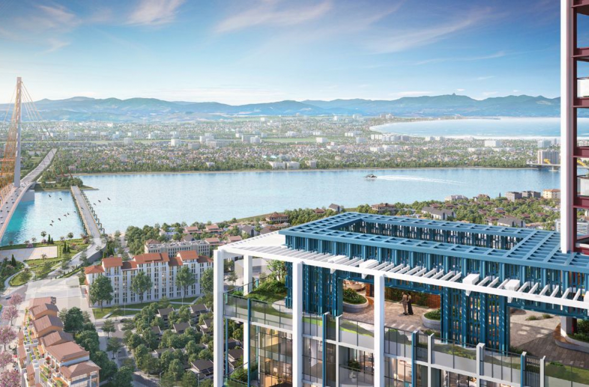 Phối cảnh tầm nhìn tòa căn hộ The Panoma thuộc dự án Sun Cosmo Residence Da Nang