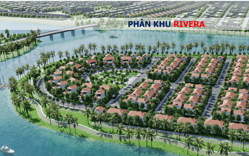 Hình ảnh phối cảnh phân khu Rivera thuộc dự án Sunneva Island Đà Nẵng